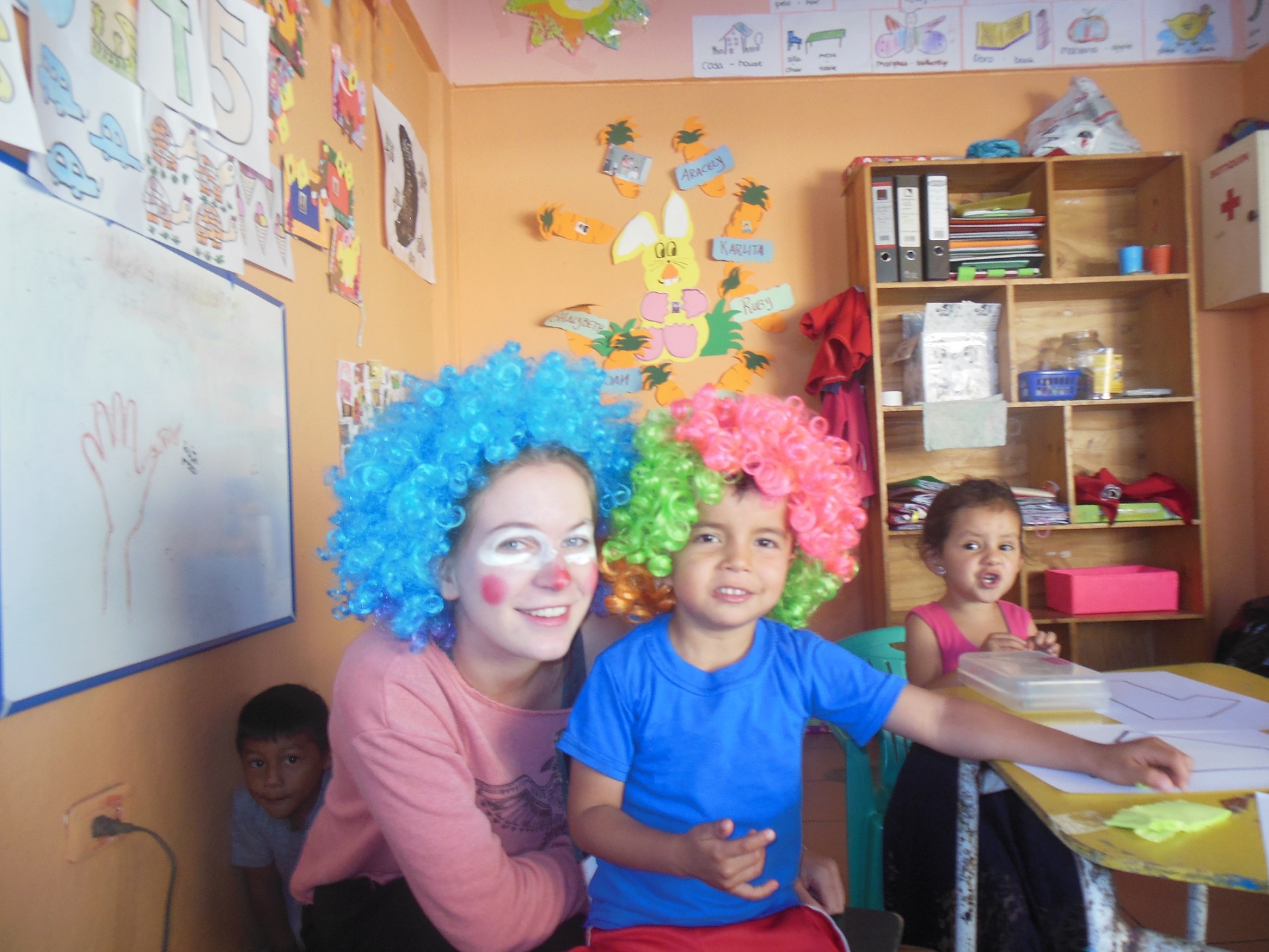 a volunteer in Child Care in the Ecuadorian Cloud